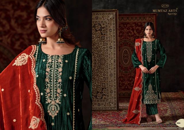 Mumtaz arts malika e noor designer code dress material wholesalers